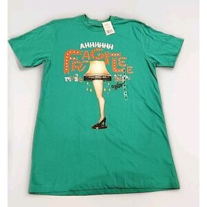 A CHRISTMAS STORY LEG LAMP FRAGILE T-Shirt Med‎ NEW w/ TAG Holiday Movie